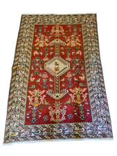 Antiker Handgeknüpfter Heris Perser Orientteppich 160x103cm