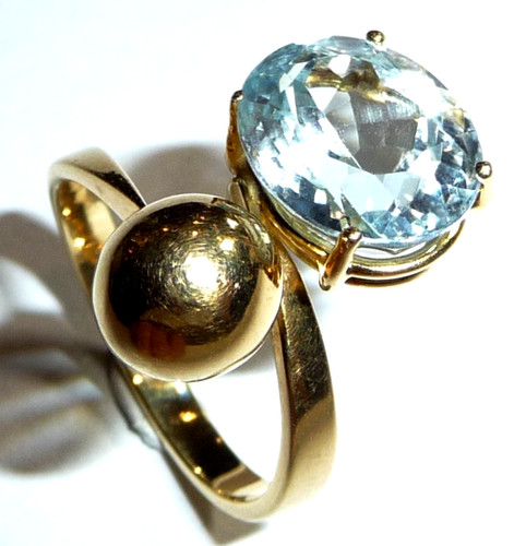 Ring 750 gold 4 80ct - kt, 4.80ct