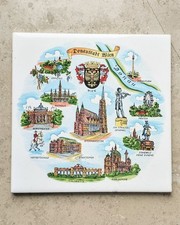 Keramik Fliese mit Donaustadt Wien.