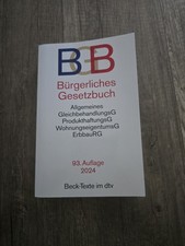 Bürgerliches Gesetzbuch 93. Auflage 2024 Beck Texte