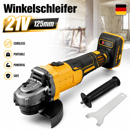 125mm 21v akku winkelschleifer - 21v,