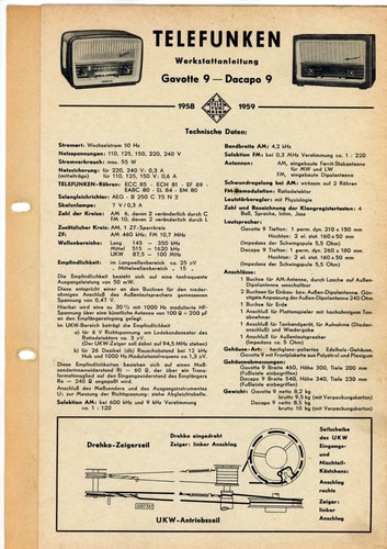 Telefunken service manual - telefunken,