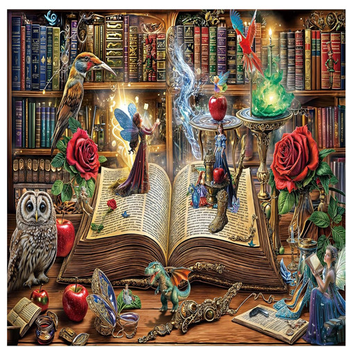 Puzzle 1000 teile zauberbuch - puzzle,