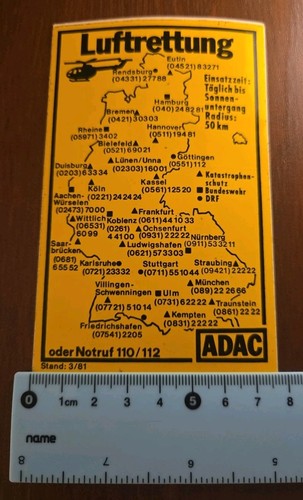 Adac luftrettung aufkleber - luftrettung, *
