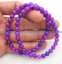 Natürliches 2 Stück 6mm Lila