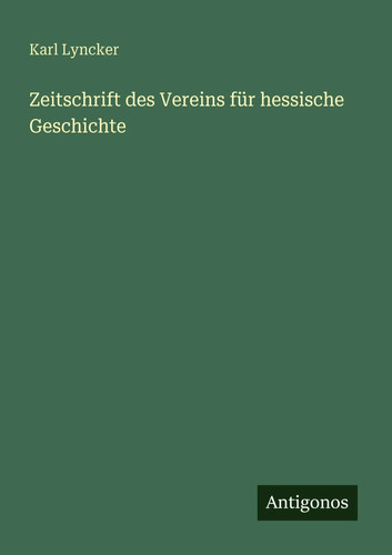 Karl lyncker zeitschrift - karl,