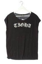 TIGHA ärmellose Bluse Damen Bluse Gr. DE 38 schwarz-wollweiß Casual-Look