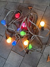 Lichterkette 10 x E27, mit Ersatzbirnen