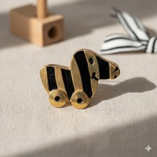 ?✨ Glas-Tigerente – Janosch Stil – Handgefertigte Dekofigur aus Kunstglas ?