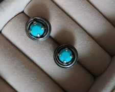 Konplott, Ohrringe, Ohrstecker, Cages, Türkis, Blau