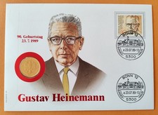 Gustav Heinemann * Numisbrief