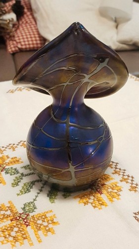 Vase irisierend glas - irisierend,