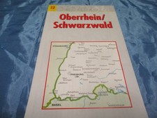 Radwanderkarte , Oberrhein /