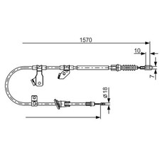 Bosch Handbremsseil hinten