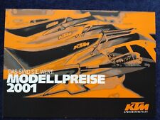 KTM Preisliste 2001 125 250 380 400 520 SX Racing EXC Enduro LC4 Hard Enduro