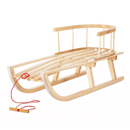 Holzschlitten schneeschlitten - holzschlitten,