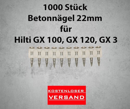 Betonnägel 1000 stück - 22,
