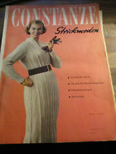Constanze Strickmoden Nr. 29 von 1957 Hamburg Schnittmusterbogen Handarbeit