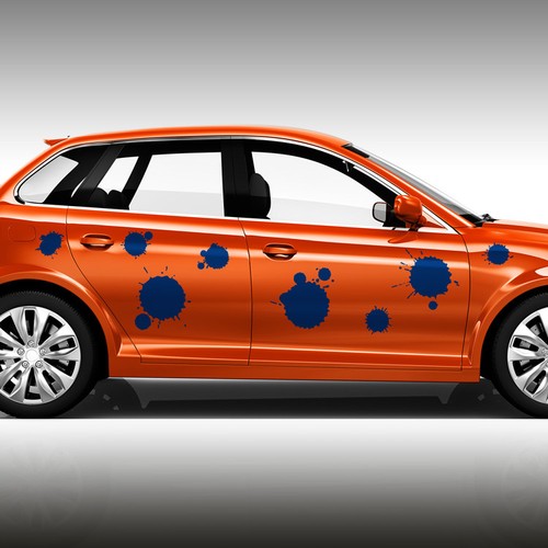 Autoaufkleber splash flecken - splash,