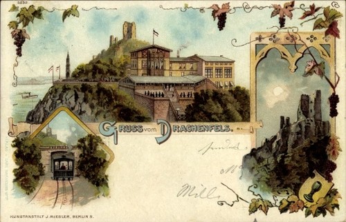 Litho königswinter rhein - am,