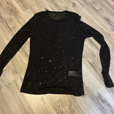 Langarmshirt Gr L mit Glitzer