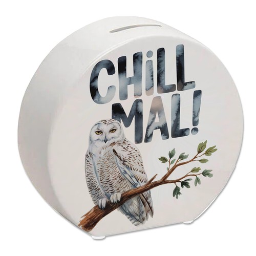 Entspannte schneeeule chill - entspannte,