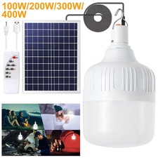 LED Solarleuchte Outdoor Camping Lampe Akku Zelt Licht USB Aufladbar Laterne DE