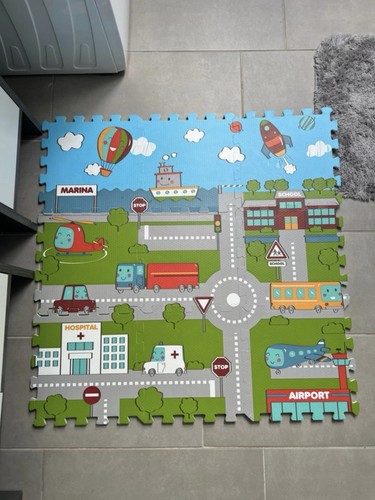 Puzzle spielmatte straßen - puzzle, 9