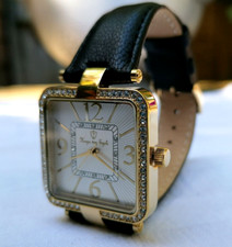 Hugo von Eyck Damenuhr echt Leder Edelstahl Quarz 3ATM Damen-Armbanduhr *NEU*