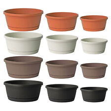 Blumenschale mit Untersetzer 4 Farben 3 Größen 25 30 35 cm Schale Pflanzschale