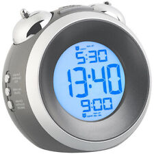 St. Leonhard Digitaler Glockenwecker mit 2 Weckzeiten und Wochentags-Alarm, rund