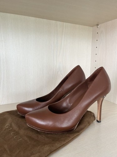 Gucci leder pumps braun - leder, |