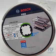 Professional 10 Stück gerade Trennscheibe Standard (für Inox, X-LOCK, Ø125 mm, B