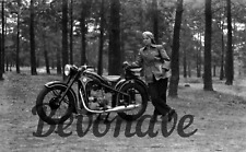 Foto EMW R35 3 R 35 Neufahrzeug Frau Motorrad DDR Neuabzug vom Foto