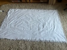 Schöne Weiße Ältere Große Decke Fa. Linum Stockholm 210 cm mal 135 cm