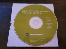Motorola Cable Modem SBV5121 - Installation CD