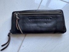 Portmonee Geldbörse Damen Cowboysbag Schwarz