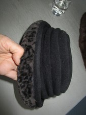 FLEECE + WEBPELZ Leopardenlook - KAPPE MÜTZE WINTER WARM