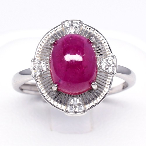 Modischer ring rubin - modischer,