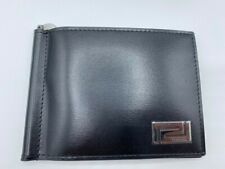 Versace Geldbörse Herren schwarz Leder mit Geldklammer NEU