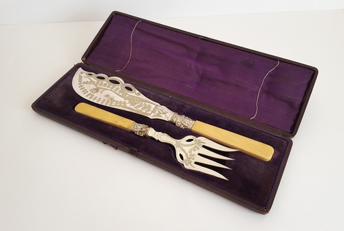 Seltenes fisch vorlegebesteck - fisch,