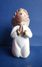Schutzengel Engel - Junge Paolo weiß kniend betend 8 cm von GILDE Handwerk Neu