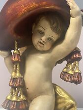 Kardinalsengel Josef Albl Oberammergau 48 cm handgeschnitzte Holzfigur Signiert