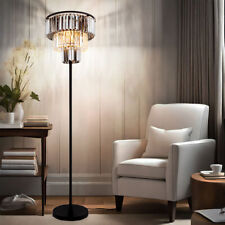 Stehleuchte Stehlampe Standlampe 3 flammig Kristall Schlafzimmerlampe H 160 cm