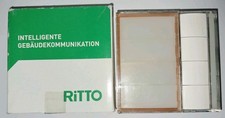 Ritto TwinBus 4-fach Tastenmodul 4754/01 weiss+Modulträger TOP Zustand