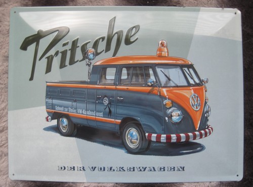 Blechschild pritsche - 3d, "pritsche"