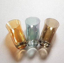 3 Wassergläser - irisierender