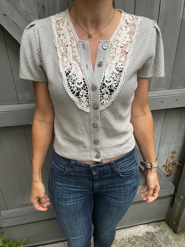 Granny style bluse - top, vintage