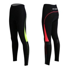 Fahrradhose Damen Gepolstert Radhose Radlerhose Leggings Lang Atmungsaktiv