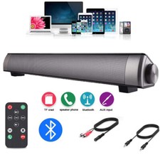 PC Lautsprecher Bluetooth Boxen mit Fernbedienung für Laptop Computer Bass USB